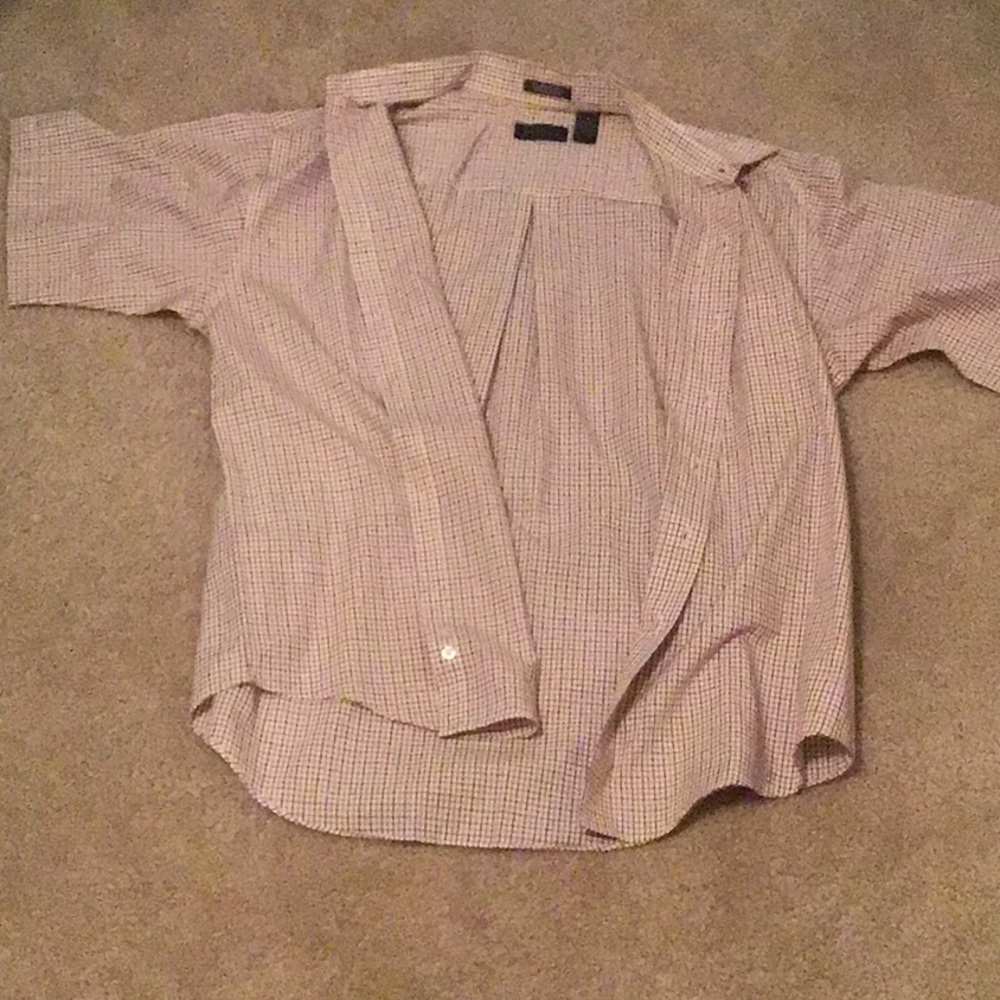 Van Heusen Plaid ButtonUp T-Shirt